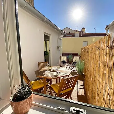 شقة Baixa And Alfama At Your Doorstep, Terrace Aircon *